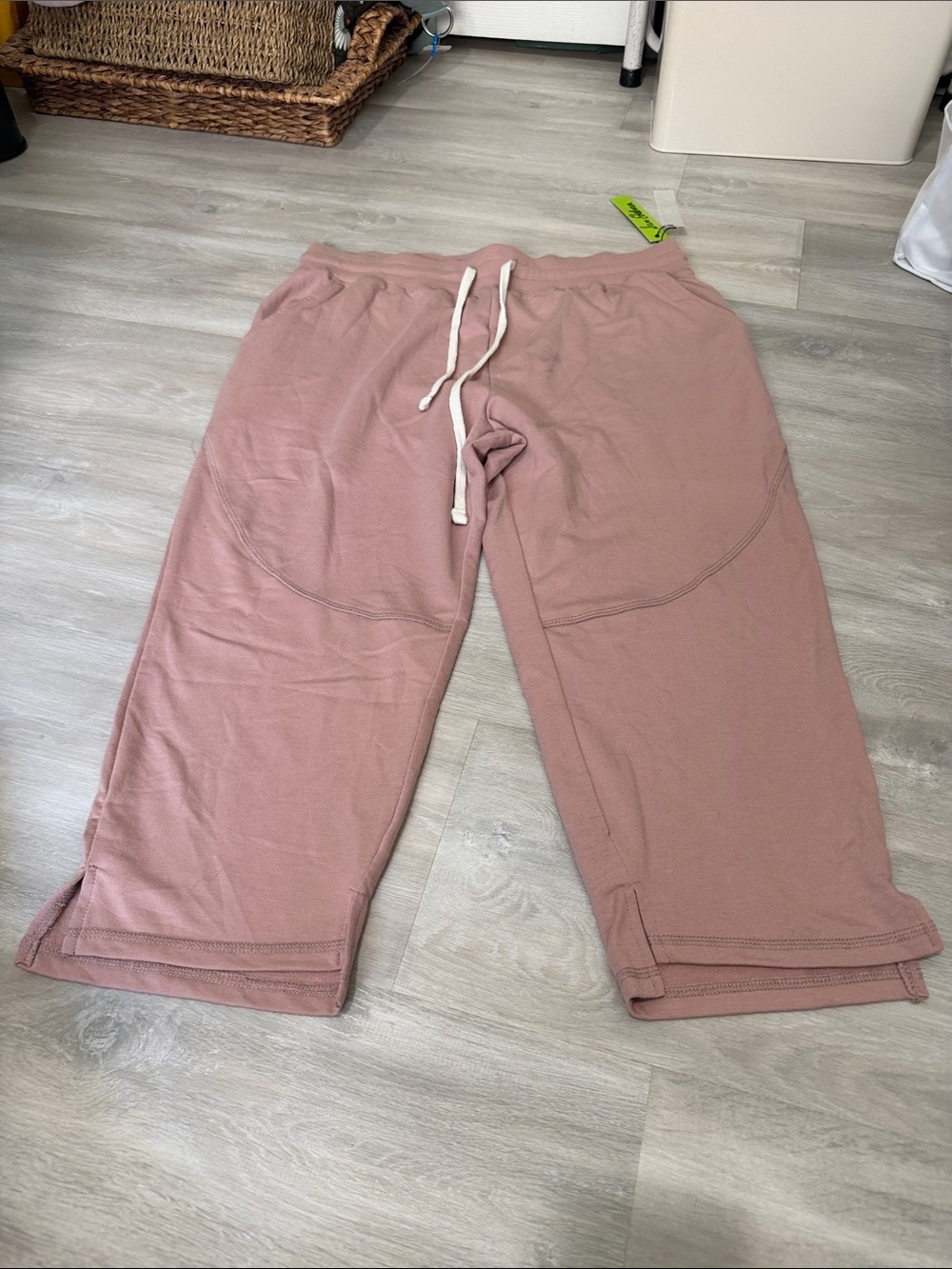 Sam Edelman Dusty Rose Drawstring Joggers capri